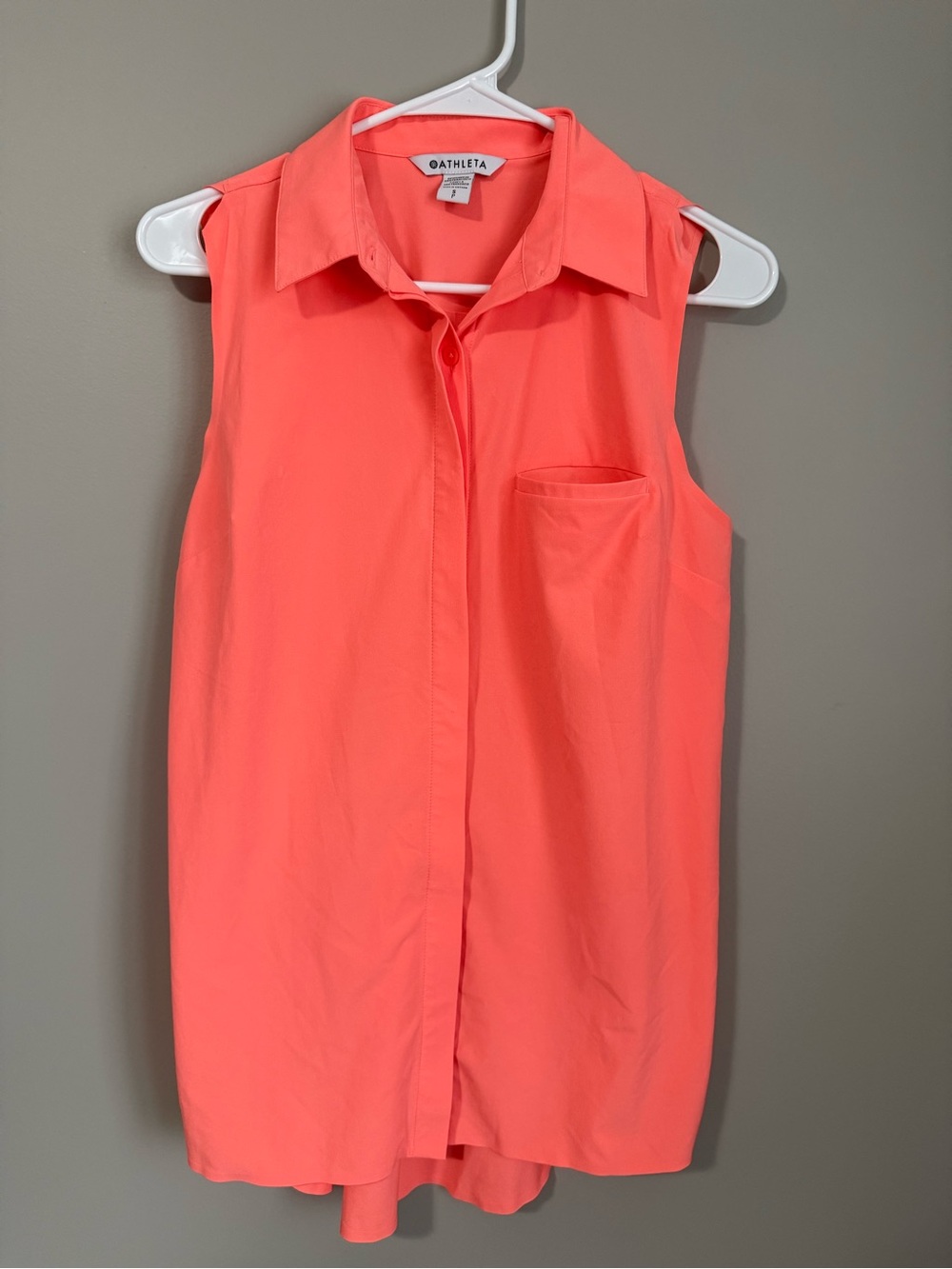 Athleta Button Down Tank Top